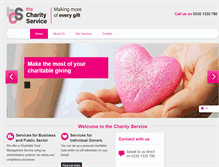 Tablet Screenshot of charityservice.org.uk